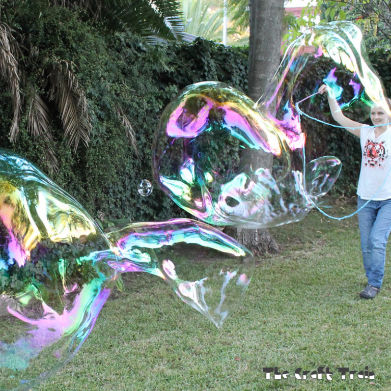 DIY Giant Bubble Wands + Recipe