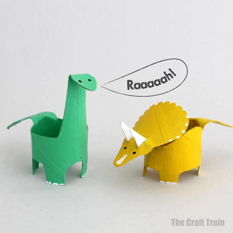 toilet roll dinosaur craft for kids