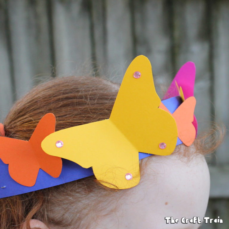 Printable butterfly tiara and wand