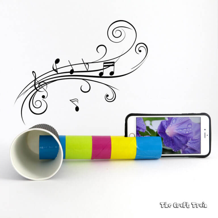 Create a DIY iPhone speaker from a cardboard tube and paper cup that really works!