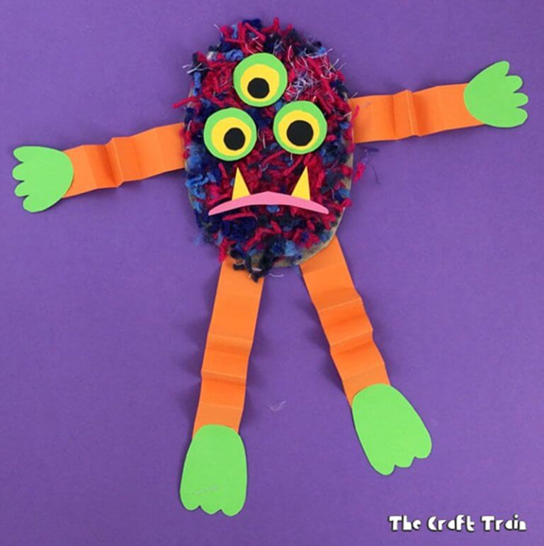 Fluffy yarn monsters