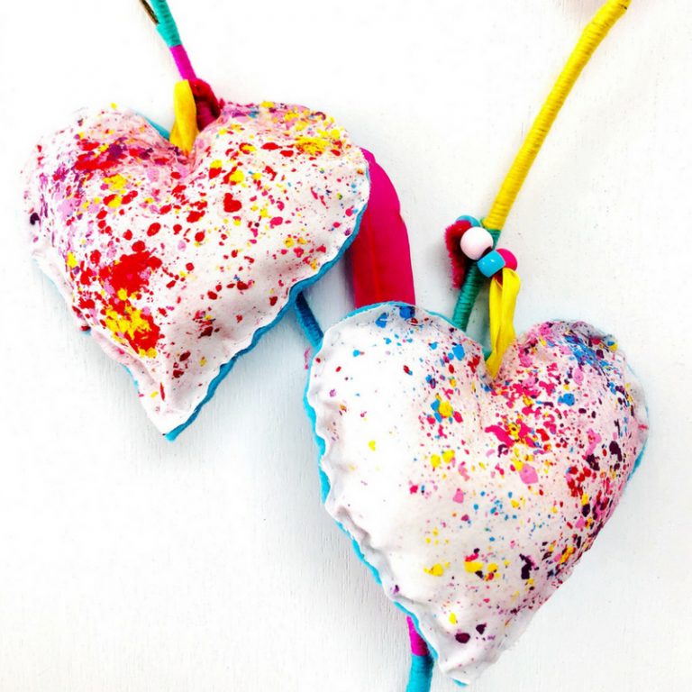 Cute heart sewing pattern for kids