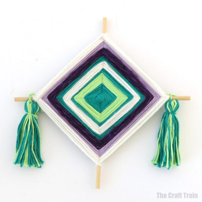 Basic God's Eye craft for kids - The Craft Train
