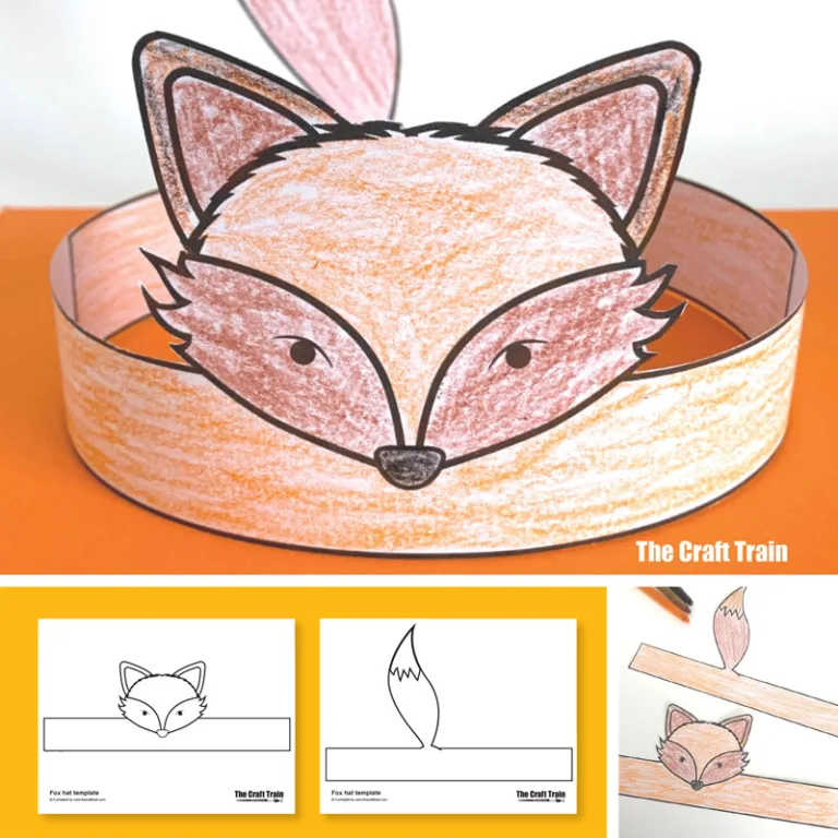 Fox Hat craft for kids