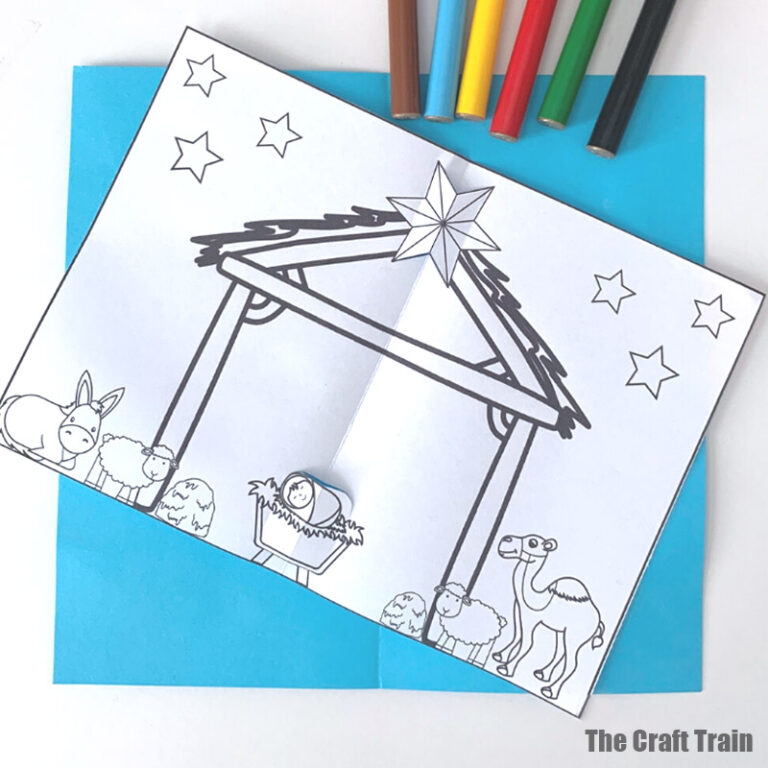 free printable nativity card