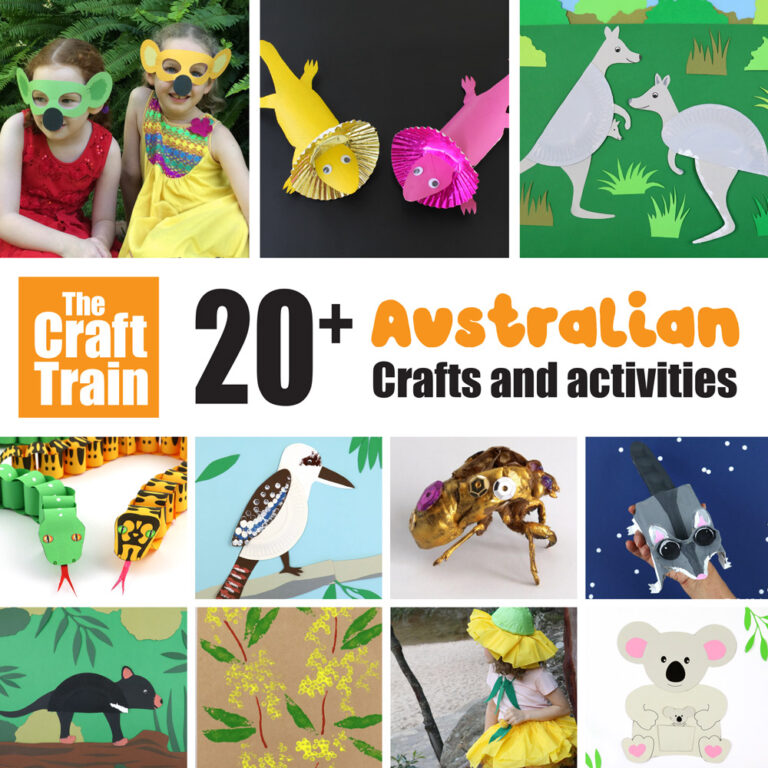 Australian crafts and printables for kids – over 20 fun ideas!