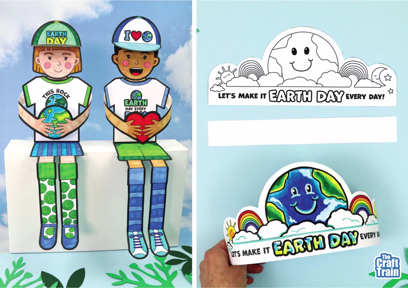Earth Day printable crafts idea