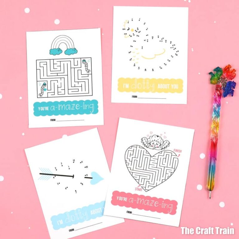 Printable valentine puzzle cards