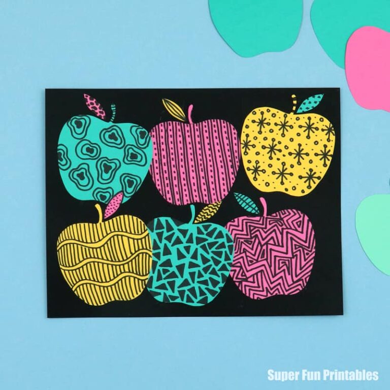 Apple doodle art