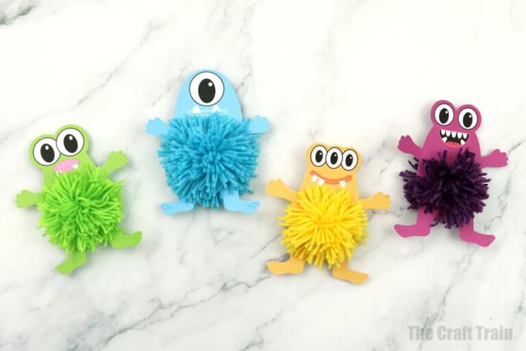 Fluffy yarn monsters