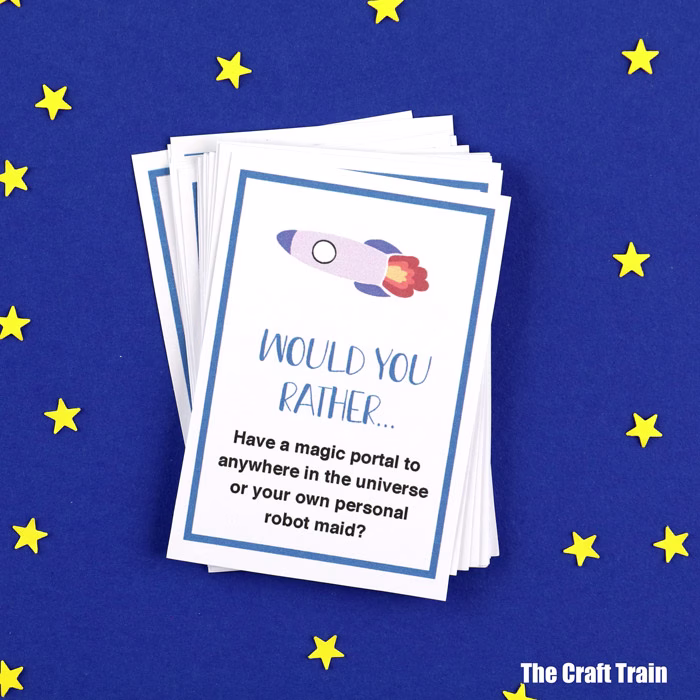 Space Would You Rather cards