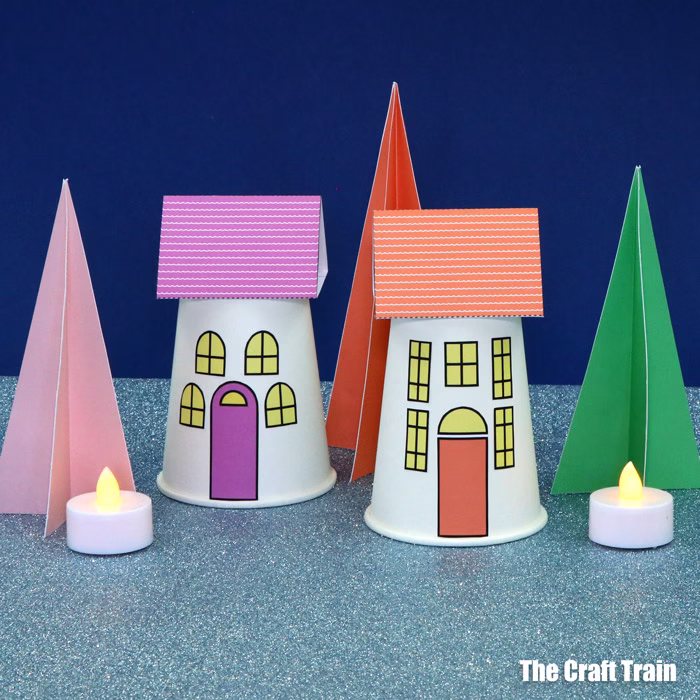 printable paper village