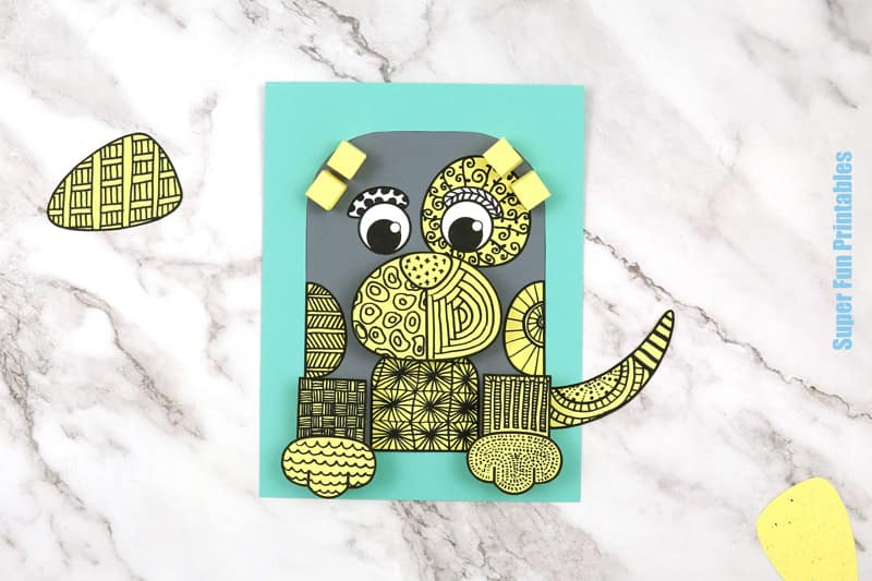 Doodle dog craft steps