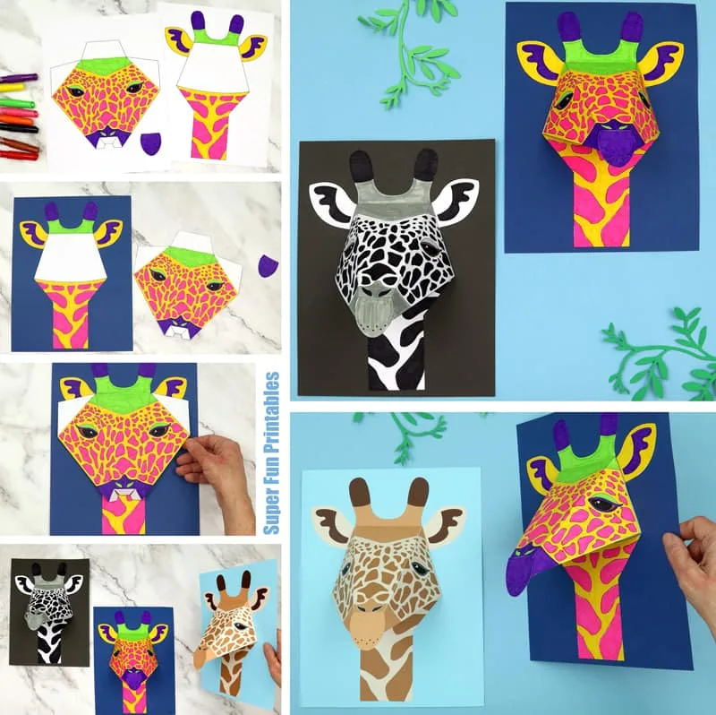 How to make a 3D Paper Giraffe