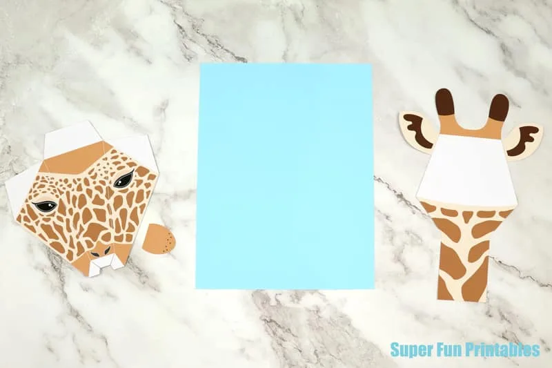 Giraffe craft steps