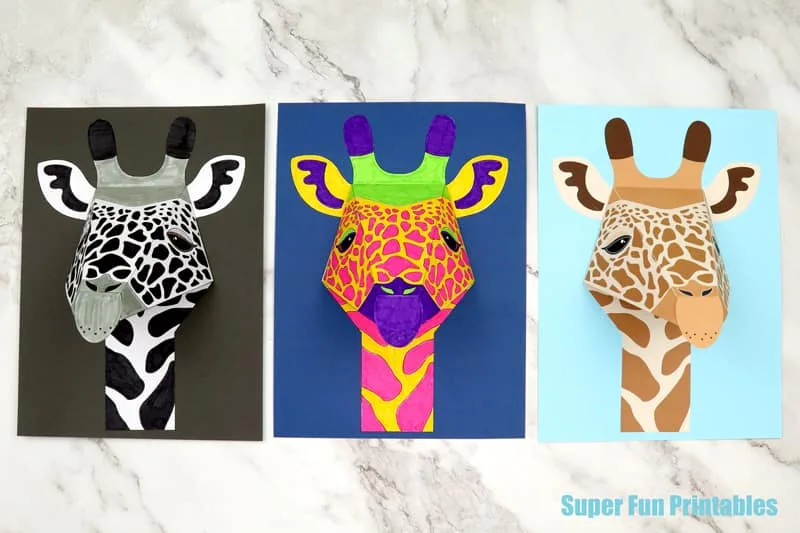 Giraffe craft steps