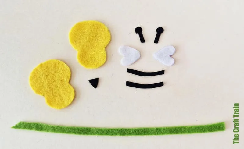 Bee bookmark step one