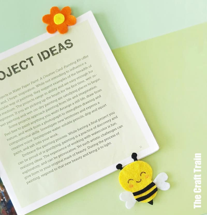 Honey bee bookmark
