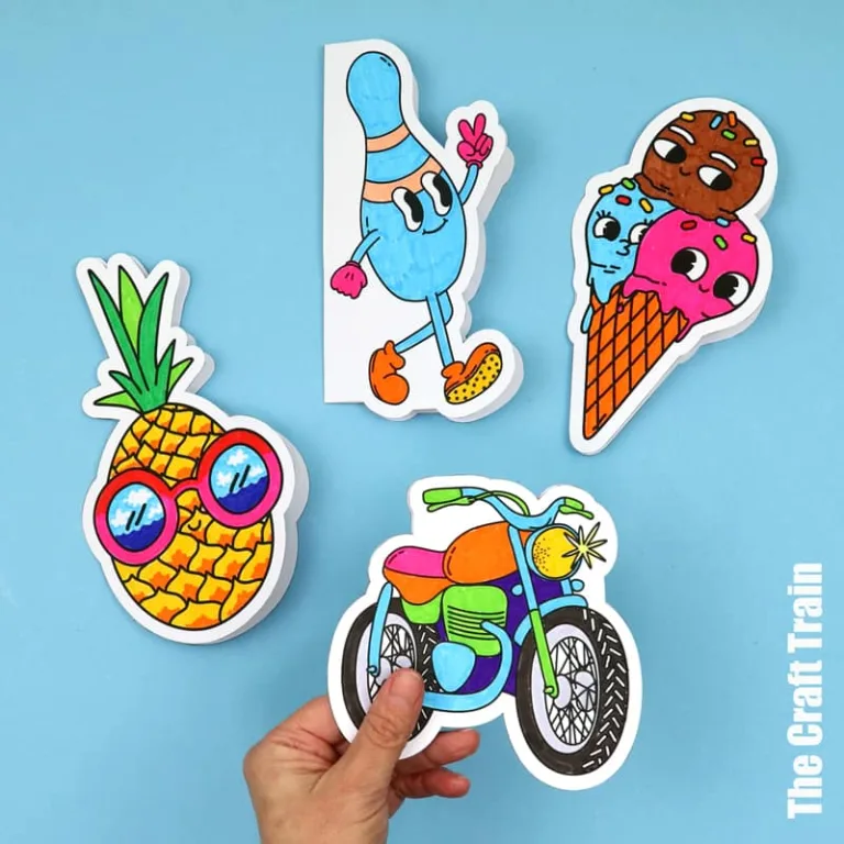 Print and colour Father's Day cards