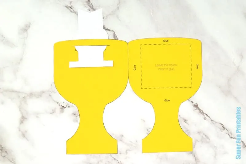 Fathers Day trophy card steps