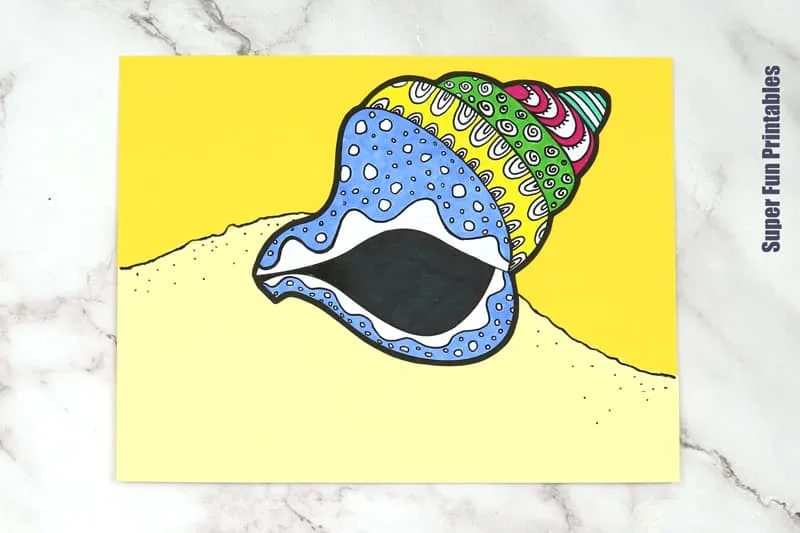 Hermit crab craft steps