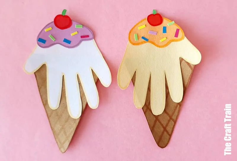 Handprint Ice Cream craft for kids