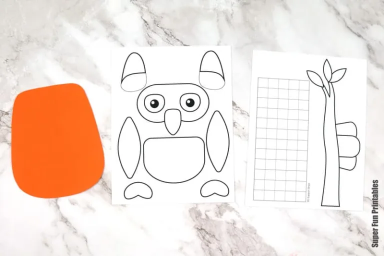 3D Owl doodle art steps