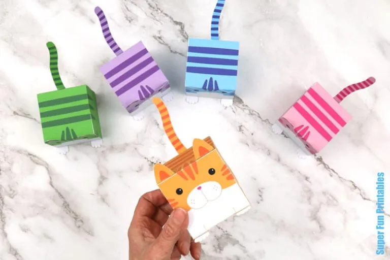 rainbow cube cats steps