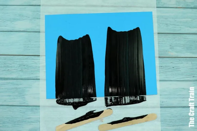 Black car scrape art steps