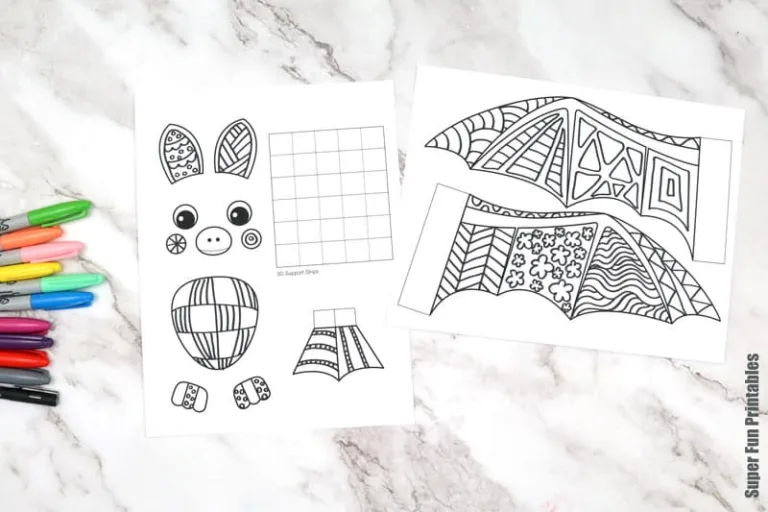 Pattern art bat steps