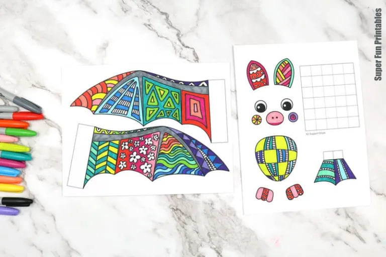 Pattern art bat steps