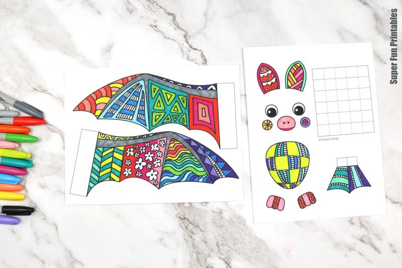 Pattern art bat steps