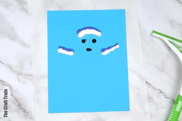 squeegee art ghost painting steps