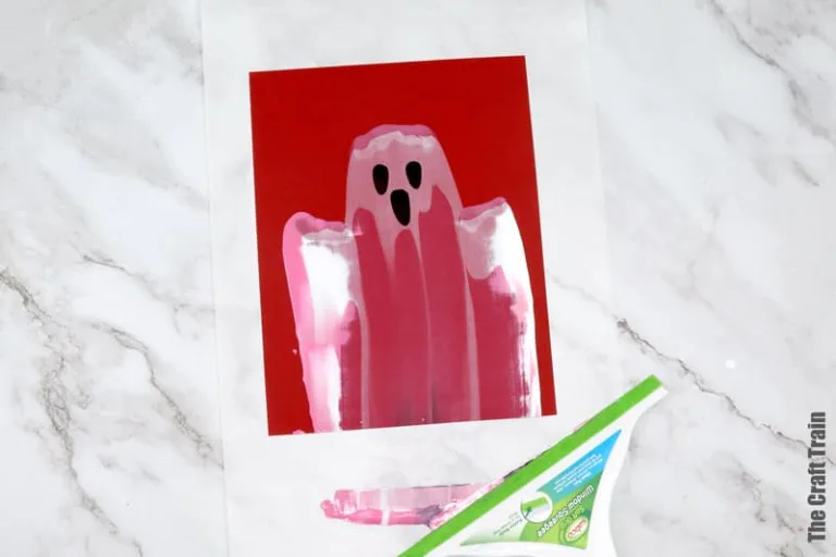 squeegee art ghost painting steps