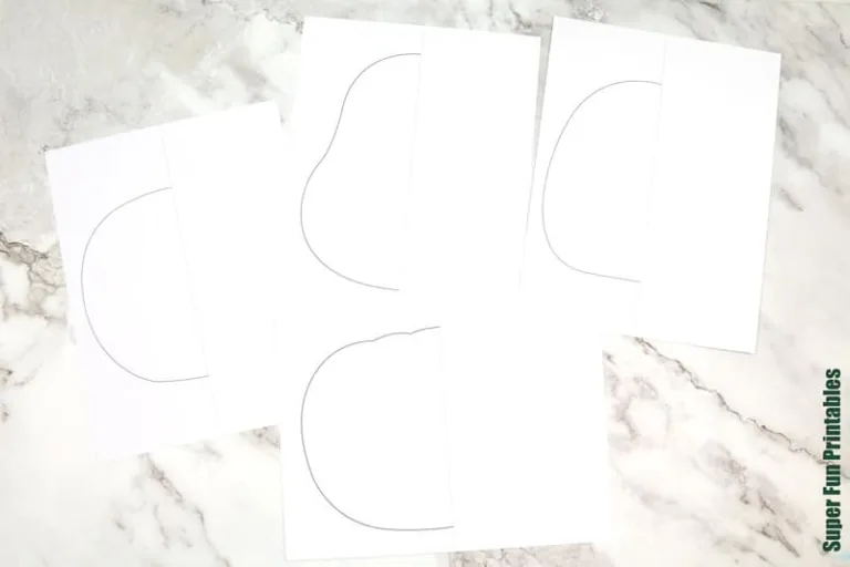 Pumpkin shape templates
