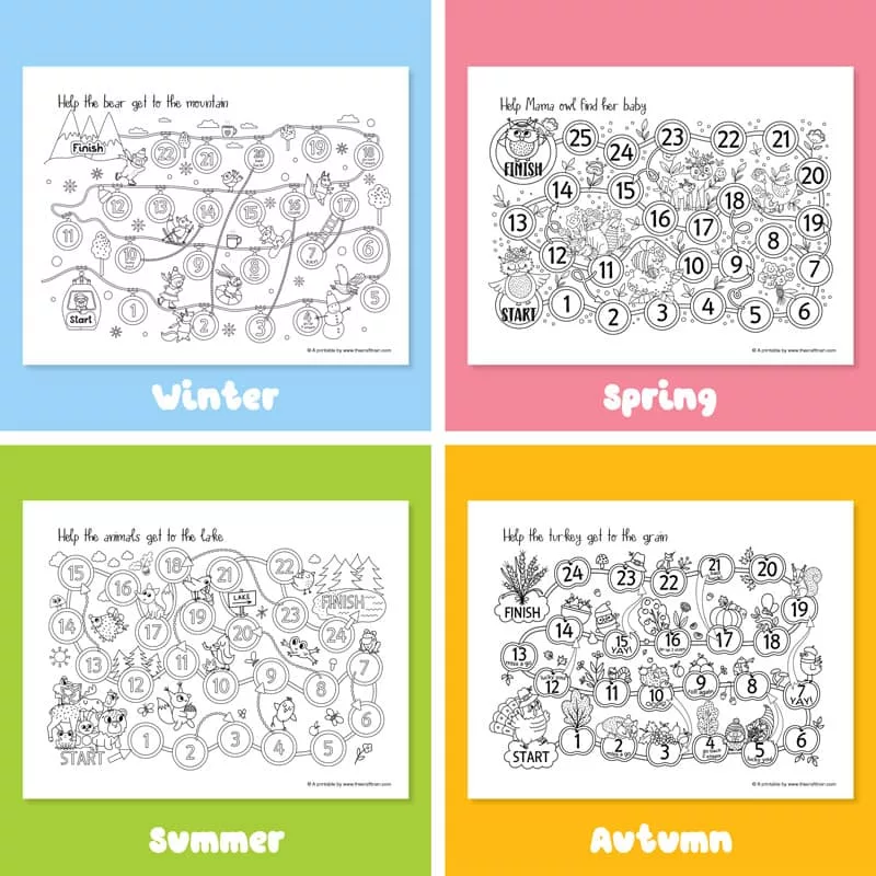 Four seasons animal games