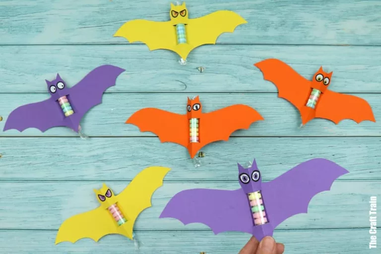 Fizzy Candy bat craft with printable template