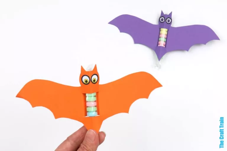 Fizzy Candy bat craft with printable template