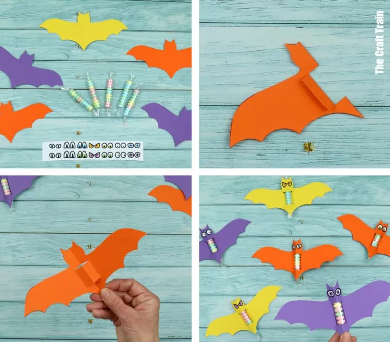 Fizzy Candy bat craft with printable template