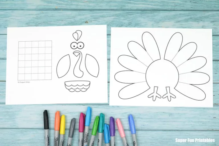 Pattern Art Turkey Craft Steps