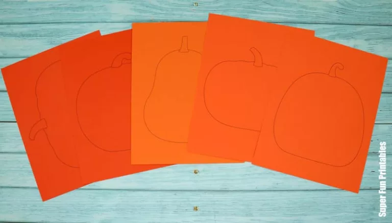 Paper pumpkin shapes
