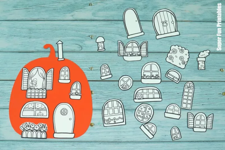 Pumpkin House craft for kids