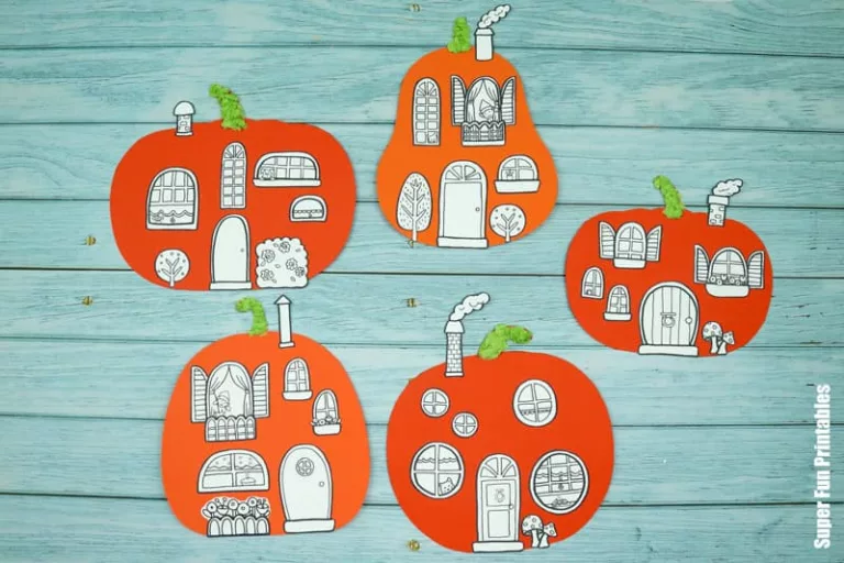 Pumpkin house craft for kids