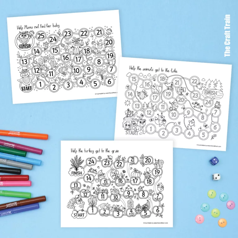 Seasonal animal games print and play