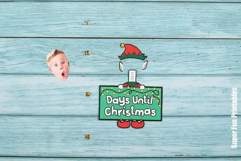 Steps for Elf calendar craft