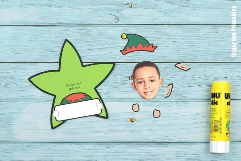 Elf photo ornament steps