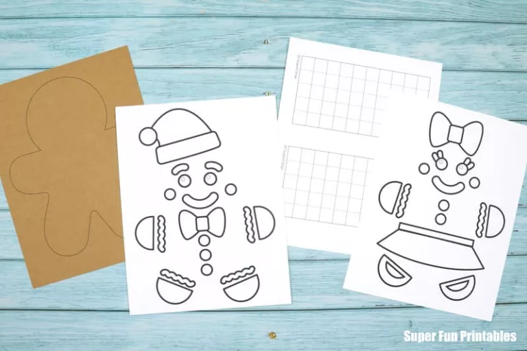 Gingerbread 3D pattern art steps