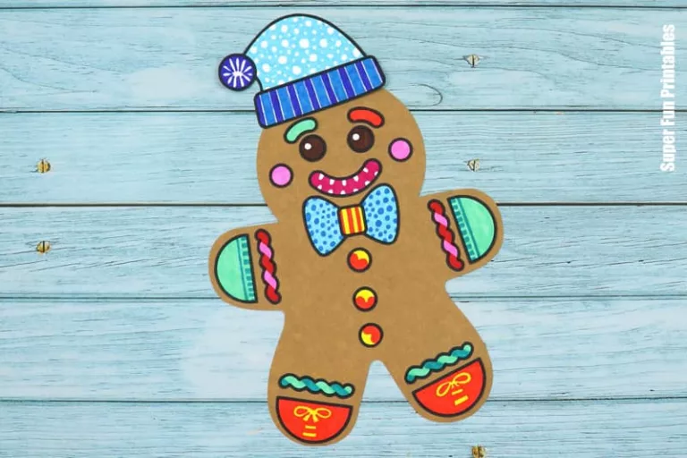 Gingerbread 3D pattern art steps