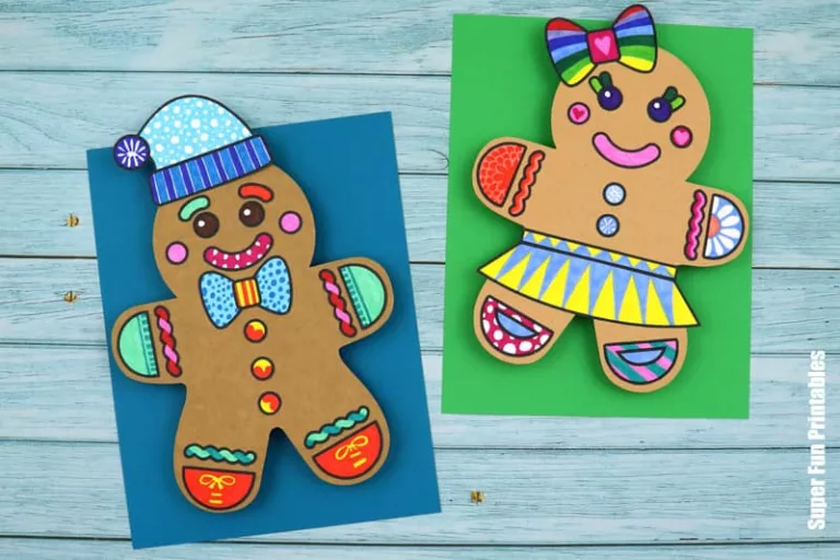 Gingerbread 3D pattern art steps