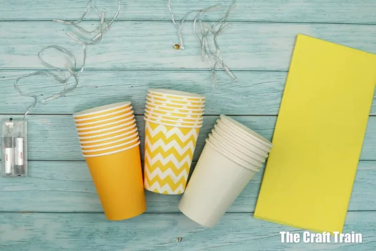 Supplies for paper cup calendar
